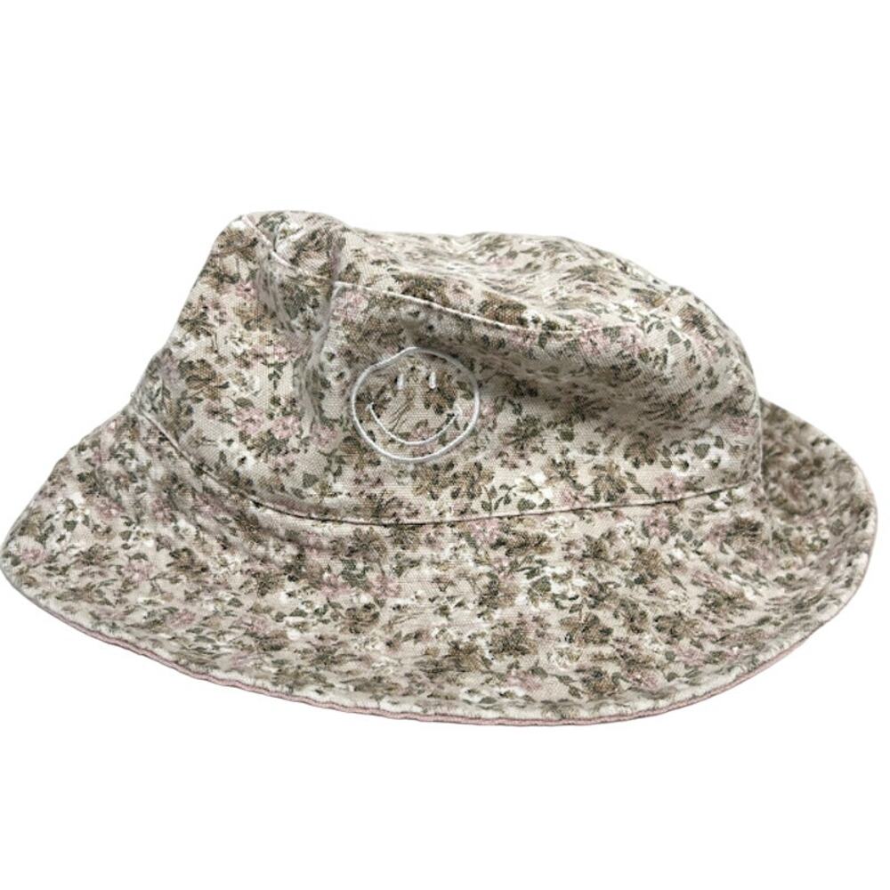 Smiley Rubi Women's Floral Print Cotton Bucket Hat One Size Summer